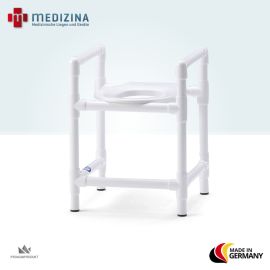 Produktbild Höhenverstellbarer Duschhocker mit Armlehnen, Toilettenhocker DH 80