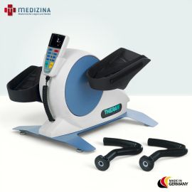 Abb. zeigt das therapeutische Trainingsgerät »Mobi 540« mit Fußschalen und Therapiegriffen.