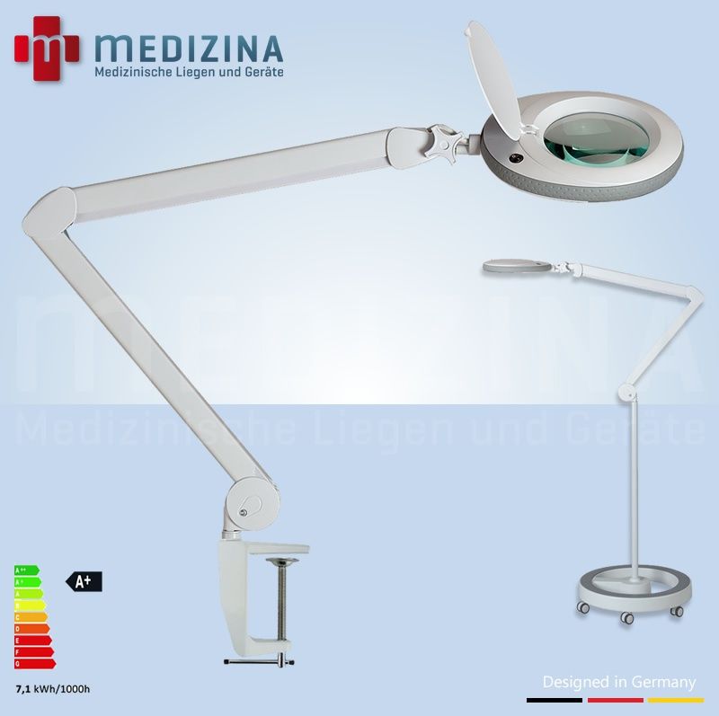 Lupenlampe 8 Dioptrien Kosmetik Vergrößerungslampe LED Tisch-Lupenleuchte DHL 