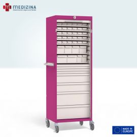 Villard Eolis® Medikamentenschrank mit Rollen, 38 Patientenbehälter