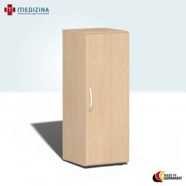 Produktbild: Geramöbel Flügeltürenschrank mit Standfüßen, Griff links oder rechts, 40x42x110,4 cm, Buche/Buche