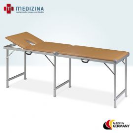 Ausführung - Kofferliege »Physio Flex«, Polster Mandarin, Gestell Aluminium 