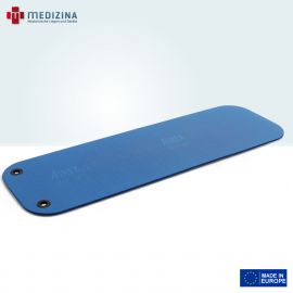 Abb. zeigt die AIREX® Gymnastikmatte »Coronella 185« mit Ösen in Blau. Ausgestattet mit rutschfester Oberfläche, abgerundeten Ecken und zwei stabilen Aufhängeösen für platzsparende Aufbewahrung.