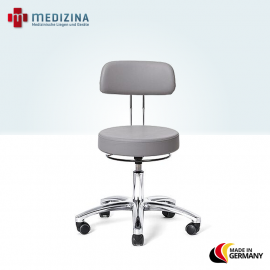 Premium Arbeitshocker mit Rückenlehne