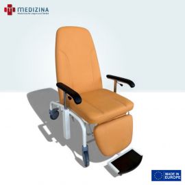 Patiententransportstuhl, Pflegerollstuhl »TURA« mit Liegefunktion