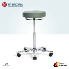 Rollhocker höhenverstellbar | Fußkreuz, Ringauslösung