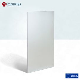 Abb. zeigt den modularen Therapiespiegel ohne Raster mit den Maßen 100 x 170. Ausgestattet mit einer bruchsicheren Spiegelkonstruktion auf Sicherheitsfolie, Styroporschicht und MDF-Rückwand.