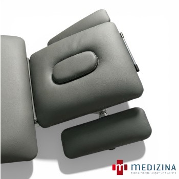 3-tlg. Kopfteil mit verstellbaren Armlehnen