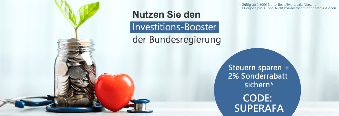 Investitions-Booster ab Juli 2025: Steuerlich profitieren mit Medizina.