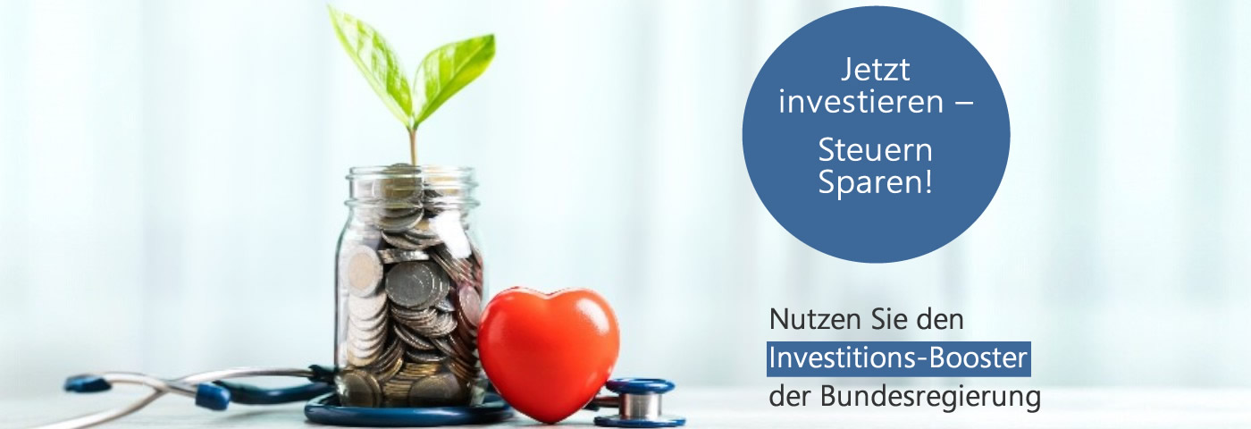 Investitions-Booster ab Juli 2025: Steuerlich profitieren mit Medizina.